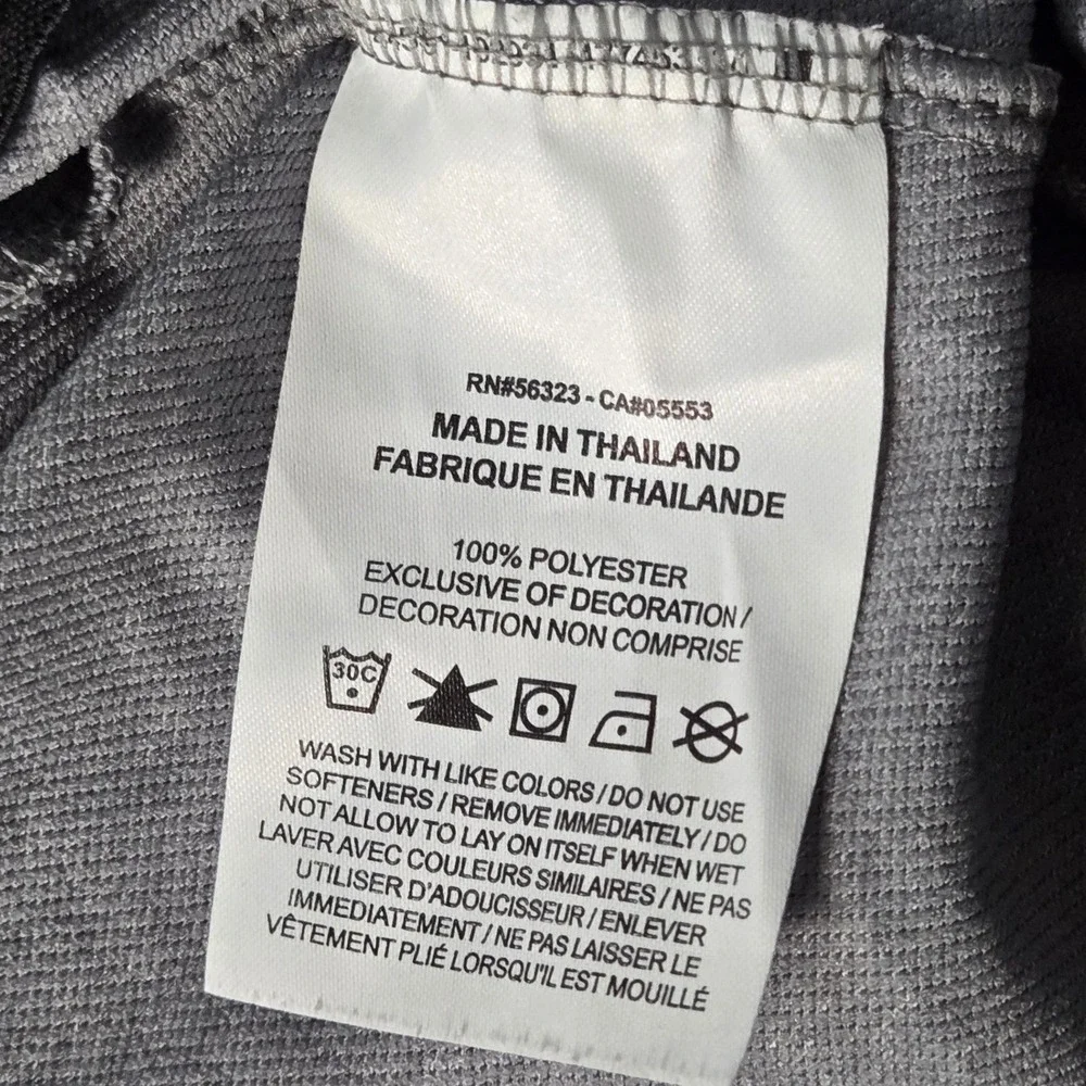 Nike Dri-FIT Womens Heather Grey Athletic Shorts Size Small Fold-over Waistband